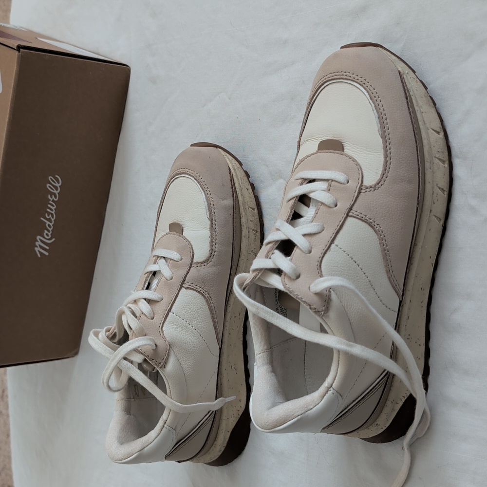 Madewell Kickoff Trainer Sneakers In Nubuck And Nappa Leather - Picture 6 of 14